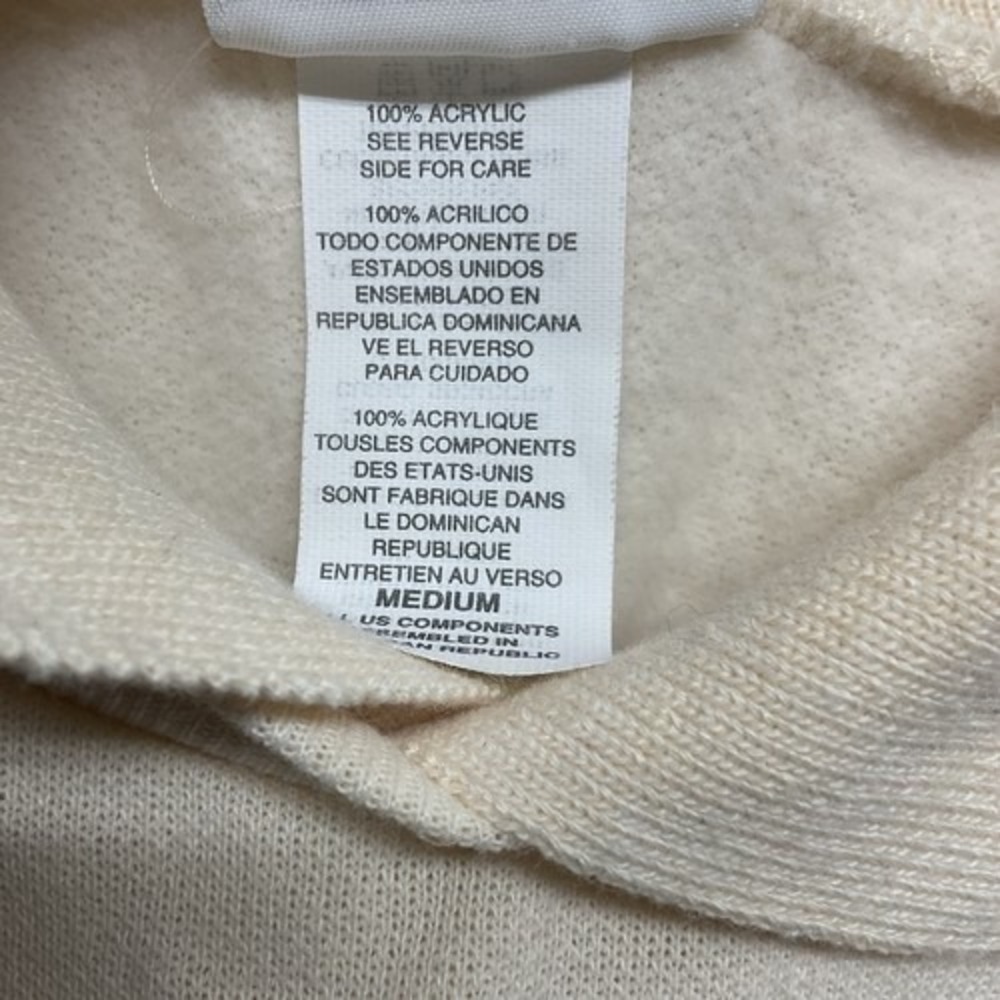 VTG Act III Classics 4 Seasons Bear Peter Pan Collar Sweatshirt Pullover Women M - Picture 4 of 8